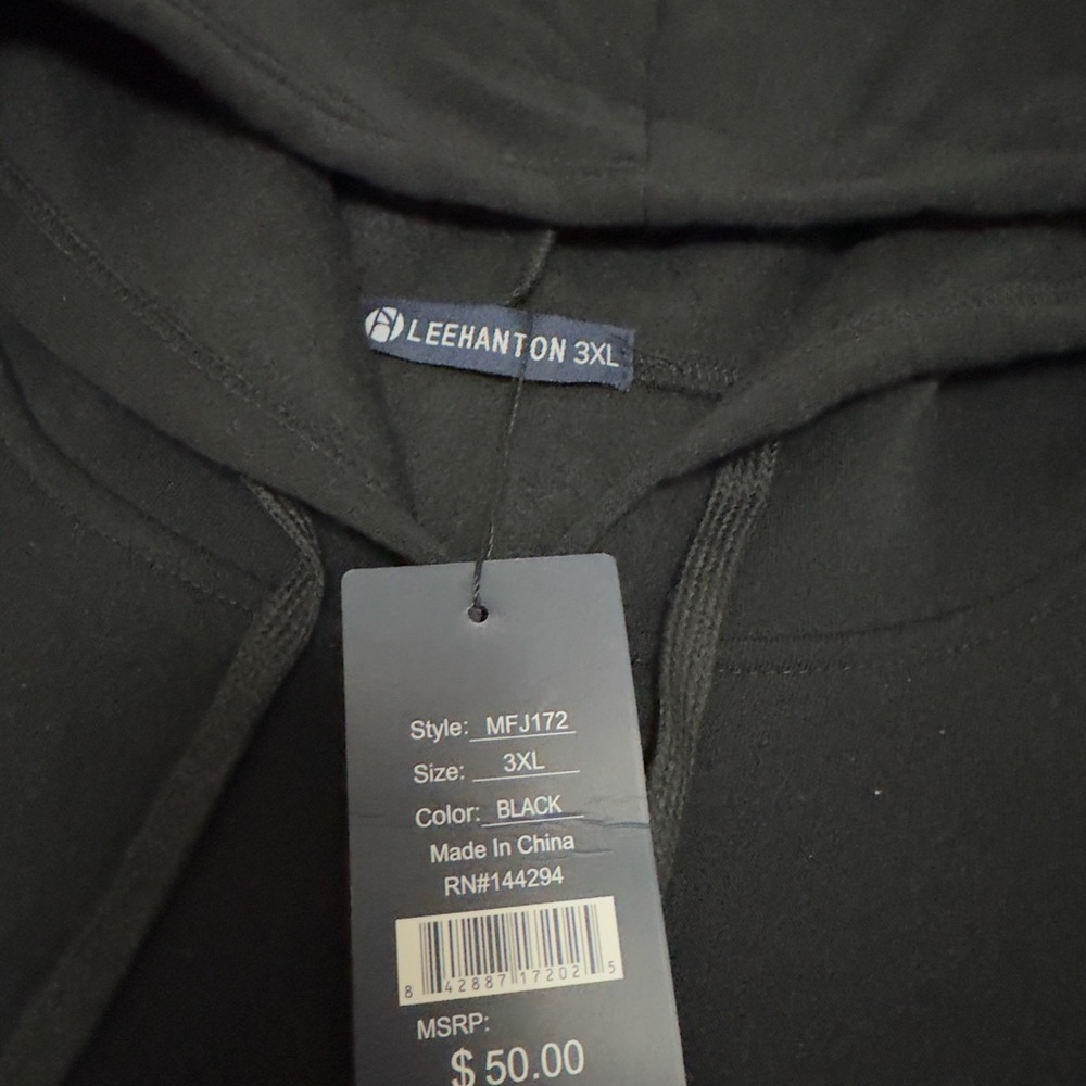 Classic Black Hoodie for Men - Picture 2 of 10